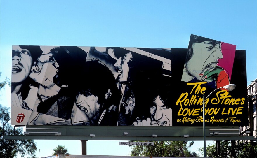 The Rolling Stones' <em>Love You Live,</em> 1977 (Rolling Stones/Atlantic records), art by Andy Warhol.