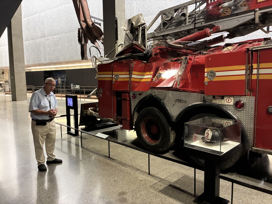 Mike Sheehan, a retired Triborough Bridge and Tunnel Authority lieutenant, is a tour guide at the National September 11 Memorial & Museum.