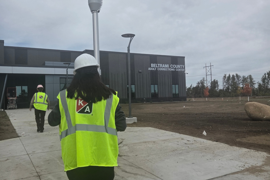 Beltrami County department heads and commissioners tour the under-construction Adult Corrections Center in Bemidji on Oct. 6, 2026. Kraus-Anderson Construction is the main contractor for the $80 million project.