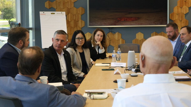 U.S. Sen. Martin Heinrich (D-N.M.) on Oct. 12, 2026, convened a group of renewable energy company leaders in Albuquerque to tout a new permitting reform bill he co-sponsored with a fellow Democrat and two Republican senators.