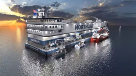 Northline’s new processing barge Hannah.
