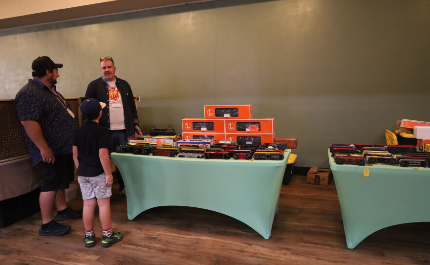 Vendor booth inside of Cedar Street Coffeehouse as part of the Abilene Railroad Festival. Photo by Allison Diaz.