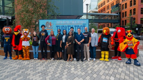 Turkey Trot kickoff event at Van Andel Arena in downtown Grand Rapids on September 10, 2026