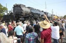 People surround Union Pacific Big Boy locomotive No. 4014 during a 2021 stop in Vinita, Okla. The locomotive's 2026 coast-to-coast tour celebrating the 250th anniversary of U.S. independence will bring it to Northeast Pennsylvania starting this weekend.