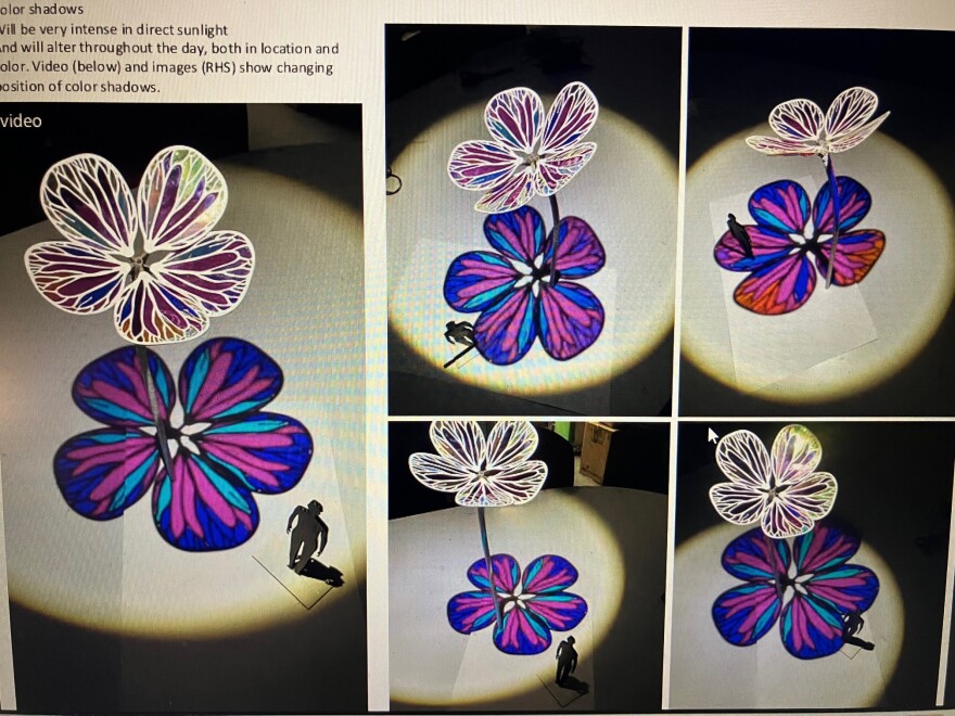 Skunk Control renderings for the new "Tapestry" art installation for downtown Moline.