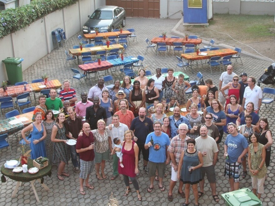 Expats' Thanksgiving at Lincoln Community School in Ghana.