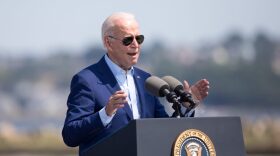 President Joe Biden delivers remarks on climate change and clean energy at Brayton Point Power Station in Somerset, Massachusetts.