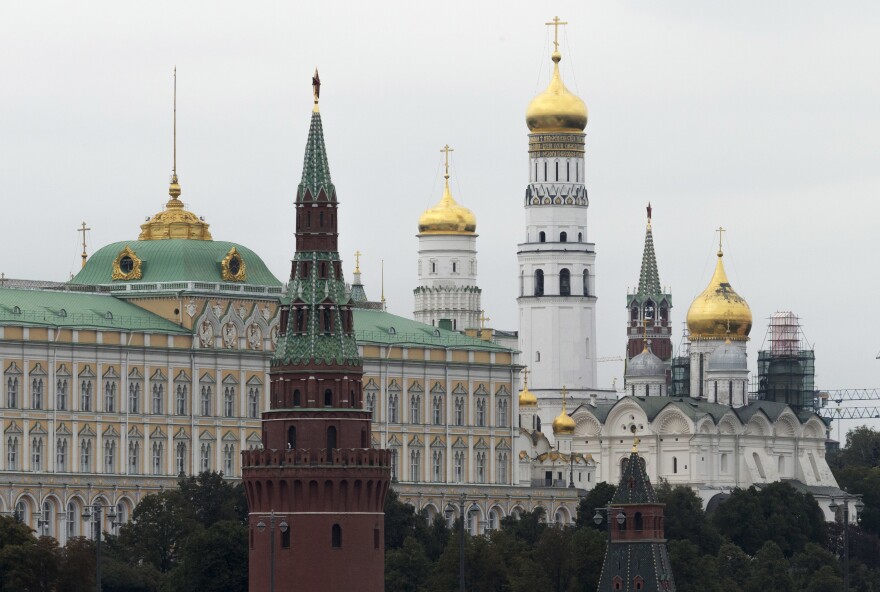 The Kremlin in Moscow, Sept. 29, 2017. The elite Russian state hackers behind 2020's massive SolarWinds cyberespionage campaign hardly eased up in 2021, managing plenty of infiltrations of U.S. and allied government agencies and foreign policy think tanks.