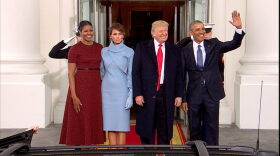 Obamas hosting Trumps at White house