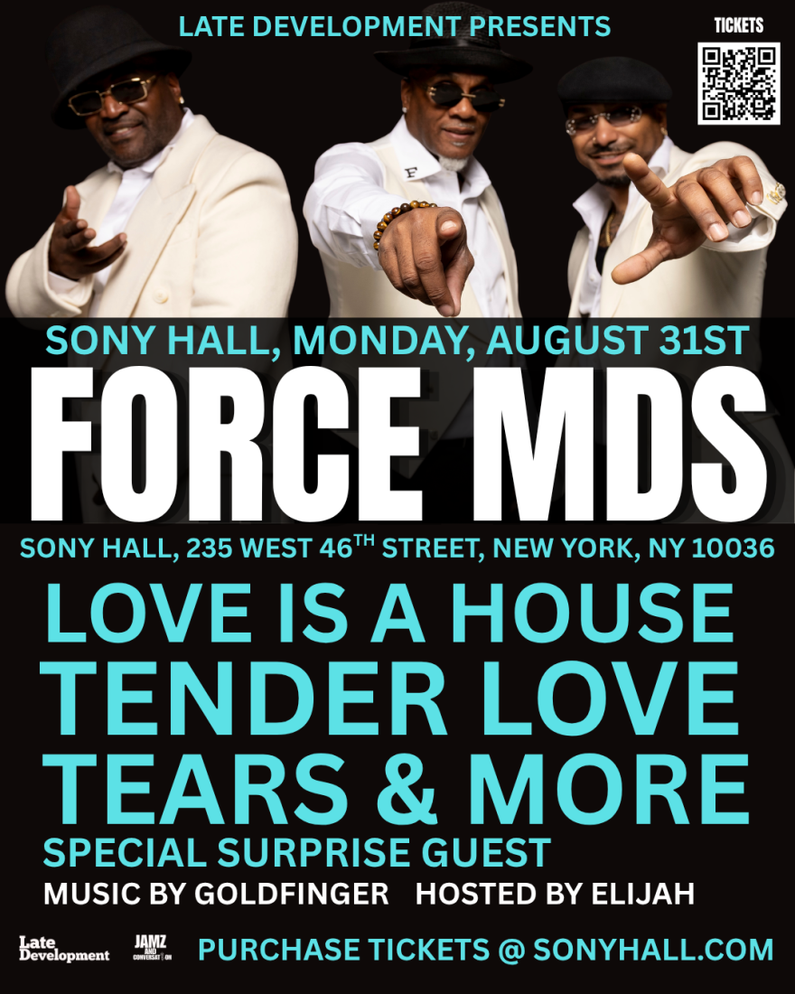Force MD's will celebrate the group's legacy at Sony Hall in NYC on August 31, 2026