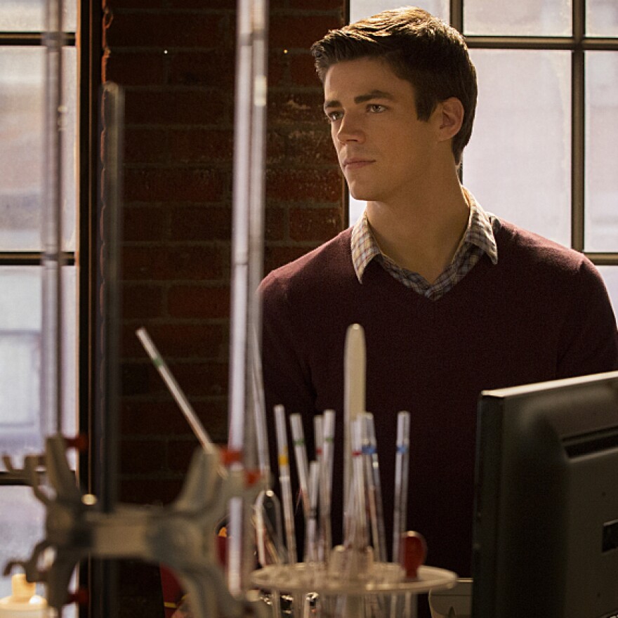 Grant Gustin as Barry Allen on <em>The Flash</em>.