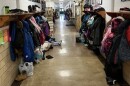 Here's a look at the hallway in Lincoln Grade School's third-grade and fourth-grade wing, the oldest wing in the school. In addition to being a cramped space for 200 students, the wing is heated by its original boiler/steam heat system.