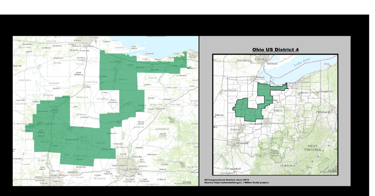 How Did Ohio S Most Liberal City End Up With Its Most Conservative Congressman Wksu Jim Jordans District Map 2022