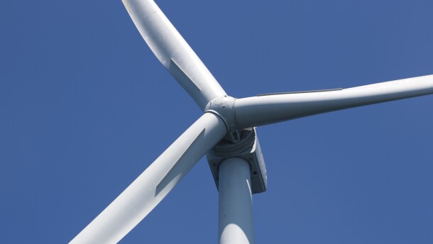 A wind turbine stands at the Vineyard Wind 1 offshore wind project, July 23, 2025.