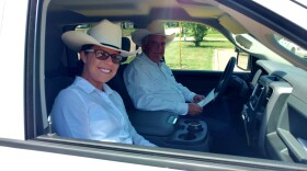 Chief Deputy Charla Singleton and Sheriff Ricky Smith just received the newest addition to the local law enforcement department - new Dodge truck.