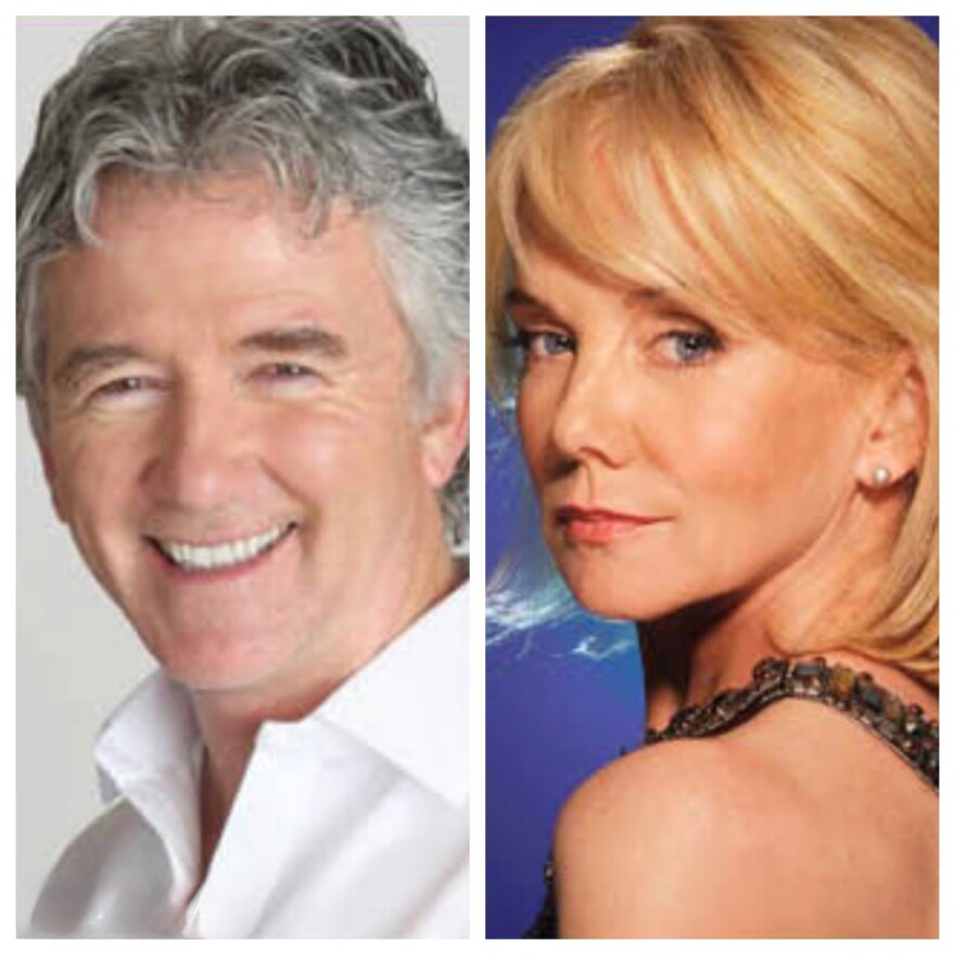 Patrick Duffy (L) and Linda Purl are starring on stage together in Ventura on Tuesday for a benefit fundraiser