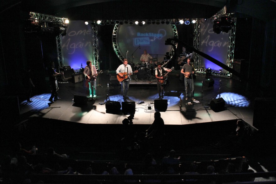 Band performing on stage