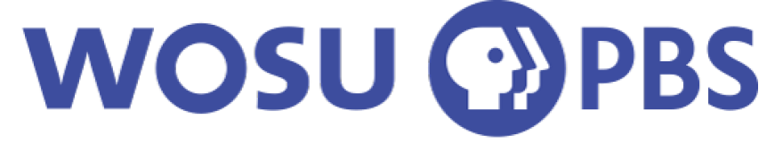 WOSU PBS logo in blue text