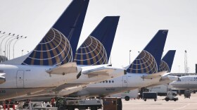 United Airlines jets sit at gates at O'Hare International Airport. (Scott Olson/Getty Images)