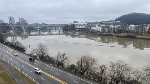 The Tennessee River in downtown Knoxville