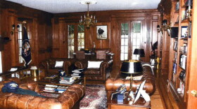 This image, contained in the report from special counsel Robert Hur, shows President Joe Biden’s first-floor home office in Wilmington, Del., on Jan. 20, 2023.