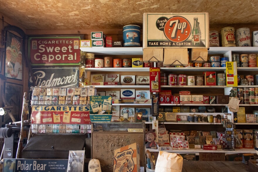 The check-out section in the Penny Grocery Museum.
