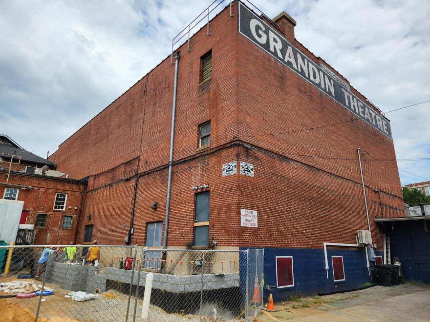 The Grandin Theatre's latest construction is well underway