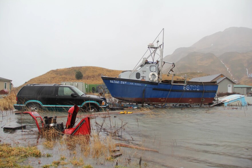 a boat in Unalaska