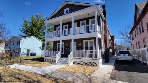 A home on Lincoln Ave. in Syracuse for people to stay in while lead abatement repairs are made on their homes.