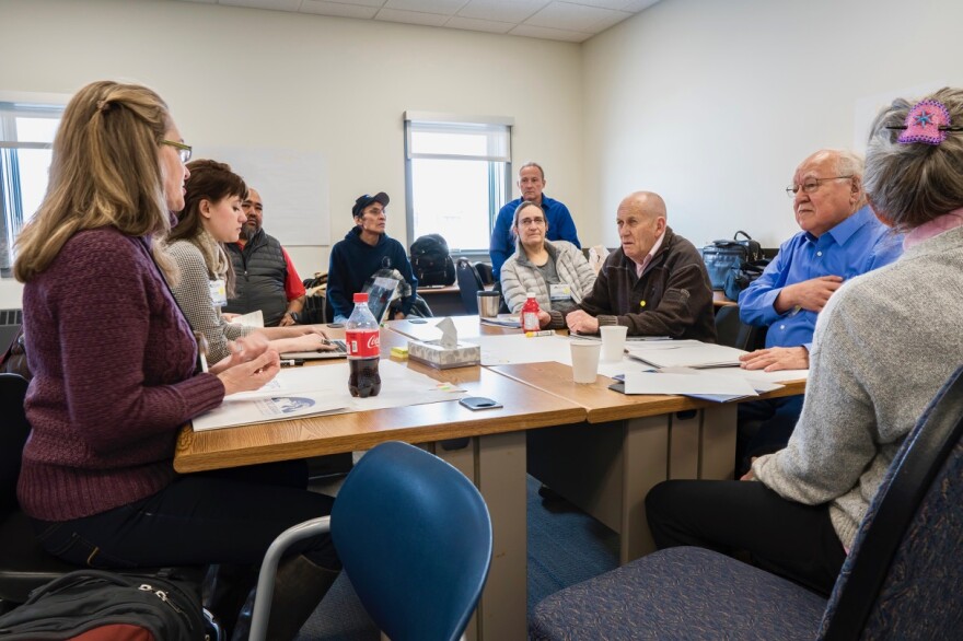 Leaders of Arctic communities discuss possible scenarios for the future of the region at the Arctic Futures conference (Photo courtesy of Kenton Media)
