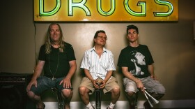 Violent Femmes, left to right: Brian Ritchie, Gordon Gano, Brian Viglione.