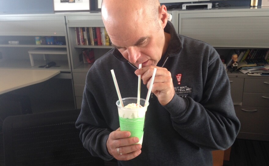 If you spill your Shamrock Shake, make sure and clean it up with a Shamwow.