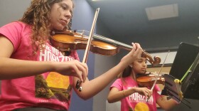 Members of the Cactus Pear Young Artists perform live on KPAC 88.3 FM.