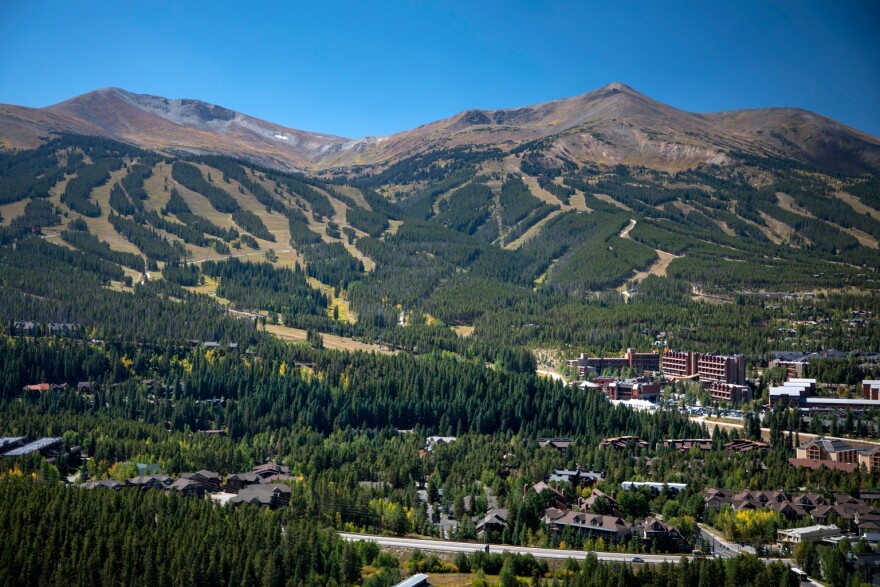 Breckenridge Ski Resort above town seen on Wednesday, September 15, 2021. The town council is weighing a cap on short-term rentals to help slow the conversion of long-term rentals into vacation rental homes.