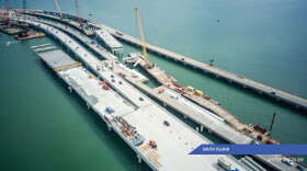A progress image of the Hampton Roads Bridge Tunnel Expansion from April 2026.