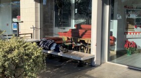 Despite big investments in new housing services, tens of thousands of men and women still sleep on the streets in and around L.A., like this man in West Hollywood.