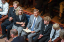 Michael Menssen with his family in the Senate Chamber as he's confirmed to the Utah Supreme Court, at the Utah Capitol in Salt Lake City on Wednesday, Sept. 16, 2026.