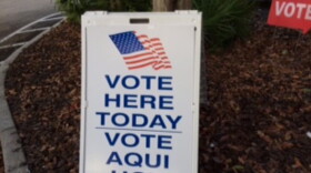 Voting sign at Jimmie B. Keel Library in Hillsborough County.