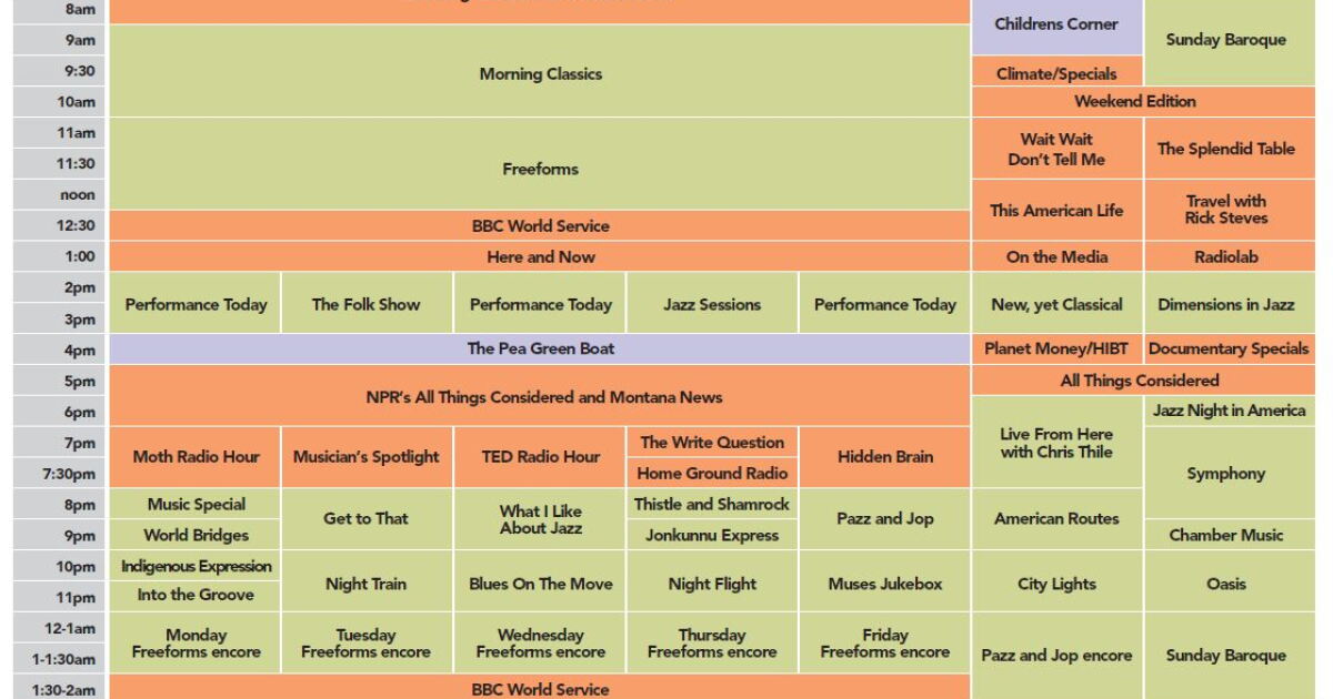 New Program Lineup Coming In September! | Montana Public Radio
