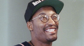 Filmmaker John Singleton, who made the movie "Boyz n the Hood," in Los Angeles in 1991. Singleton died Monday after suffering a stroke almost two weeks ago. He was 51. (Bob Galbraith/AP)