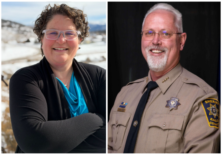 Democrat Rebecca Anderson and incumbent Republican James Van Beek will face off in the general election for Eagle County sheriff.