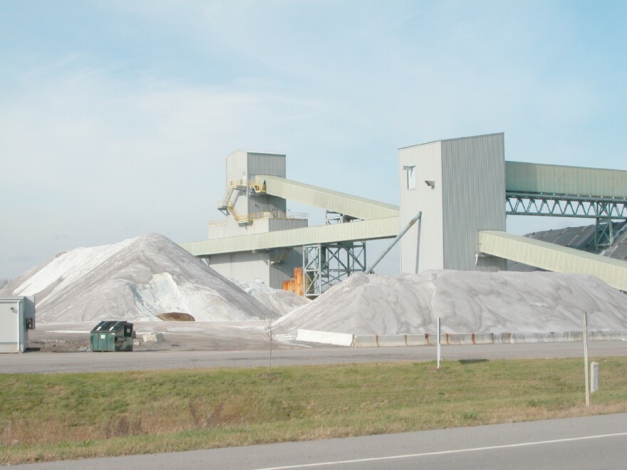 Salt Mine in Mount Morris, New York.