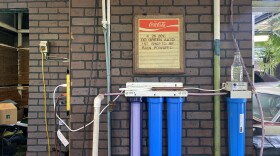 The rainwater filtration system at Go Green Auto Care.