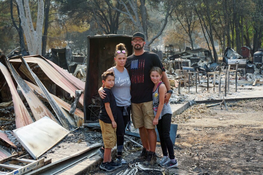The Montanos had 10 minutes to evacuate their Vacaville home as a wildfire closed in. Tens of thousands of others have evacuated this year due to wildfires in the West.