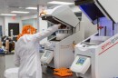 Marijuana sold in Missouri faces some of the country's most stringent health standards, an owner of Green Precision Analytics said. An employee at the Kansas City lab tests samples.