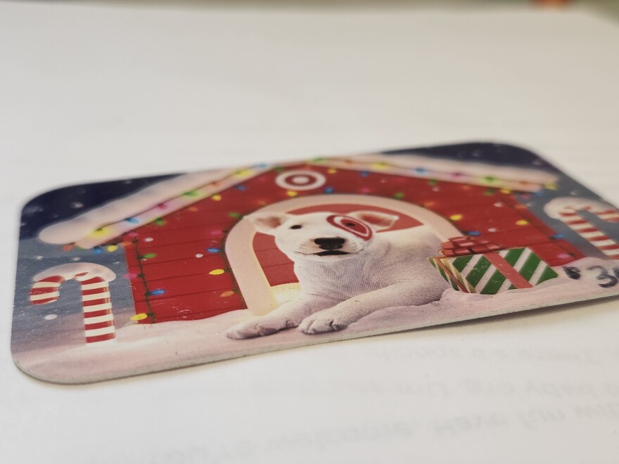 A Target gift card.