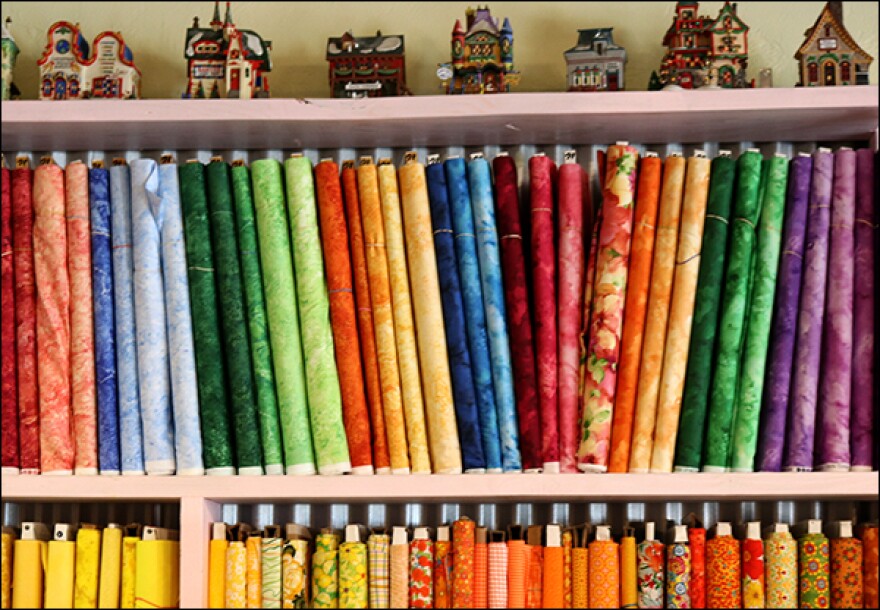 Tucker’s shop sells fabric, sewing supplies and offers classes.