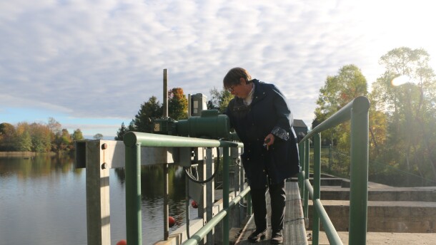 Leslie Meyers, commonly known as 'The Dam Lady' operates the Bellaire Dam
