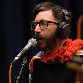 King of the Demons performing live in WNIJ's Studio A