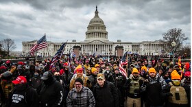 Pro-Trump protesters gather in front of the U.S. Capitol Building on Jan. 6, 2021 in Washington, DC. (Jon Cherry/Getty Images)